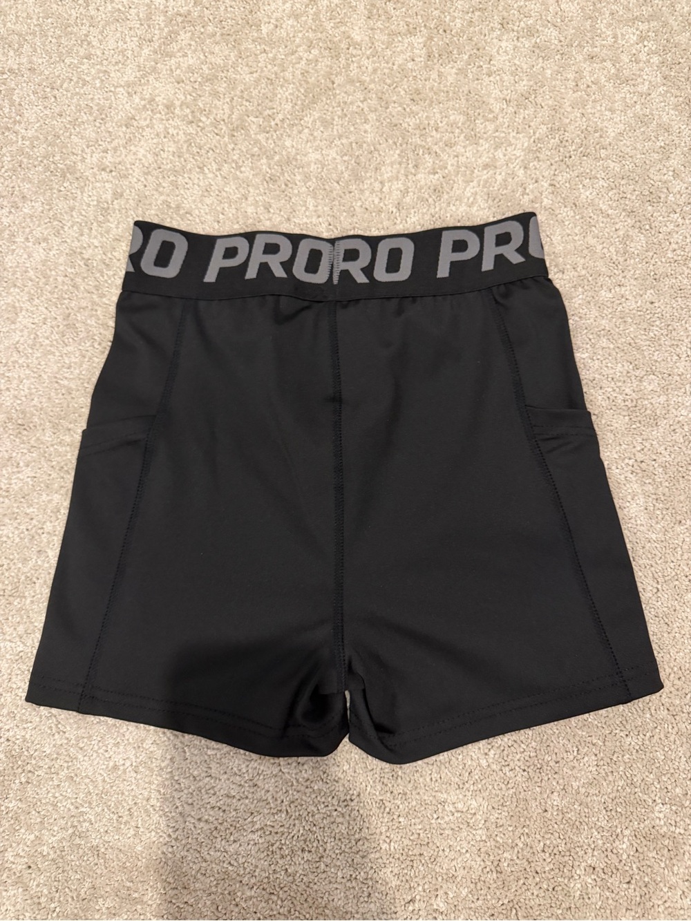 PRORO Black Athletic Bike Shorts
